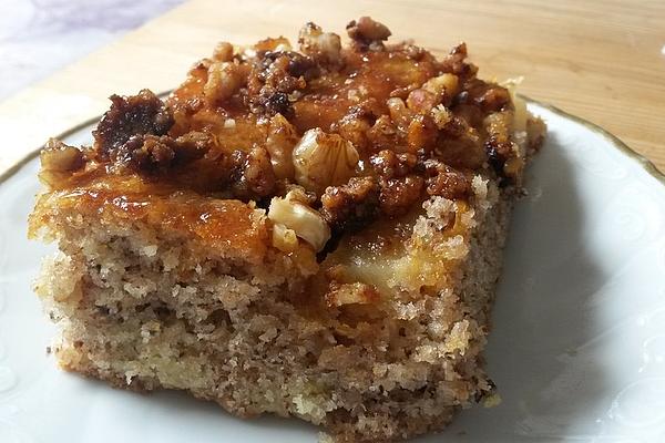 Pear Cake with Walnuts
