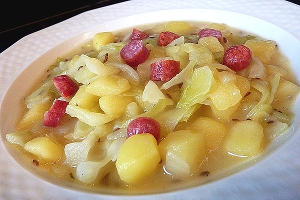 Pointed Cabbage and Potato Stew