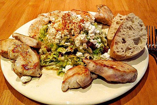 Pointed Cabbage Salad with Chicken Fillet