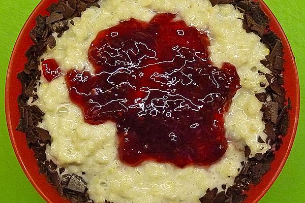 Porridge with Raspberry Purée