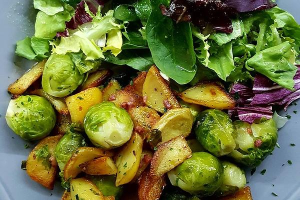 Potato and Brussels Sprouts Pan