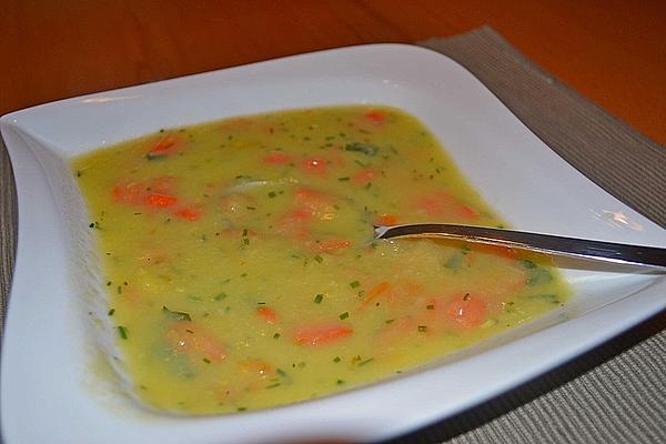 Potato – Leek Cream Soup with Carrot