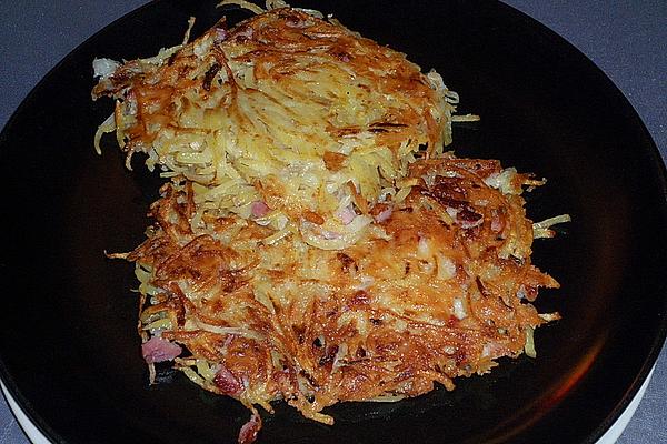Potato Pancakes with Bacon and Cheese