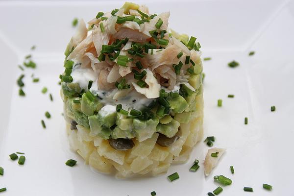 Potato Salad with Trout and Avocado