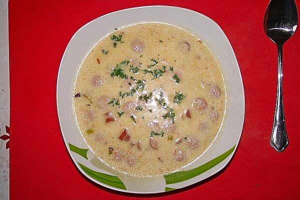 Potato Soup with Cheese and Ham