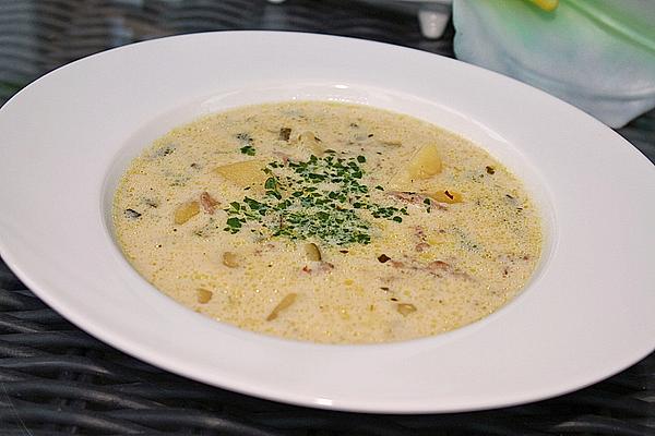 Potato – Zucchini – Cheese Soup
