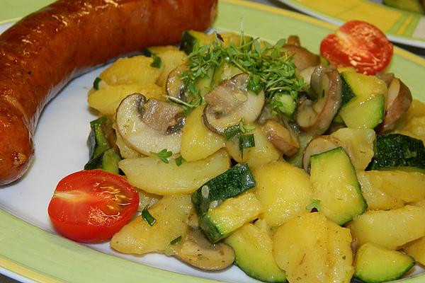 Potato – Zucchini – Mushroom – Side Dish