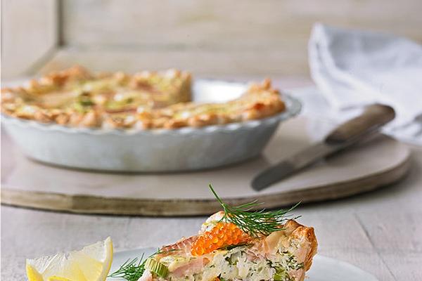 Puff Pastry Based Trout Quiche