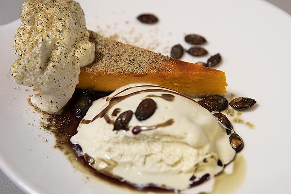 Pumpkin Pie and Pumpkin Seed Ice Cream