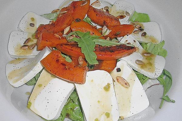 Pumpkin – Rocket Salad with Goat Cheese Thalers