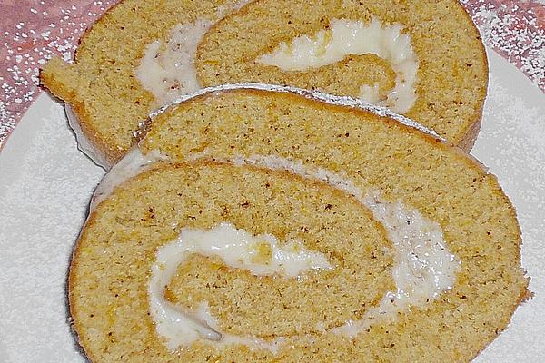 Pumpkin Roll with Cream Cheese Filling