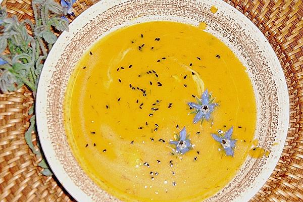Pumpkin Soup Is Particularly Spicy, with Black Cumin
