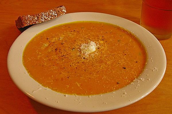 Pumpkin Soup with Different Types Of Cheese and Variations