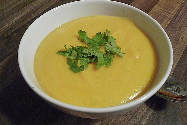 Pumpkin Soup with Fresh Coriander