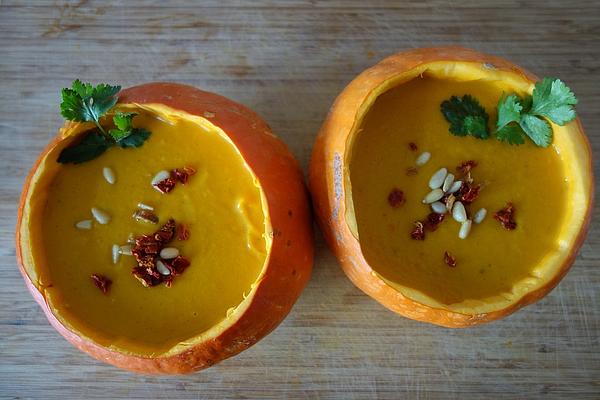 Pumpkin Soup with Ginger and Coconut