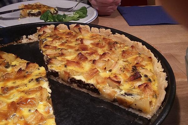 Quiche with Boudin Noir and Apples