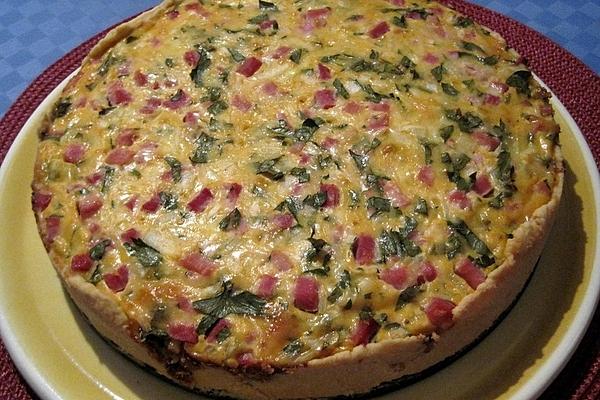 Quiche with Diced Ham