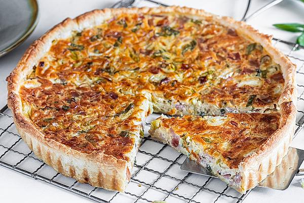 Quiche with Leek and Ham