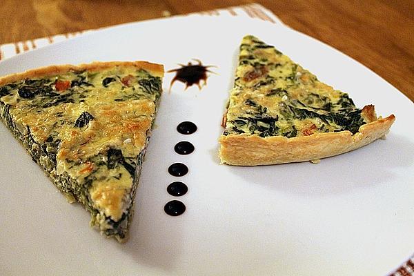 Quiche with Spinach and Fresh Goat Cheese