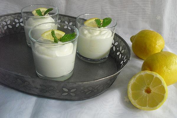 Quick Lemon Cream Dessert – Without Eggs and Gelatin