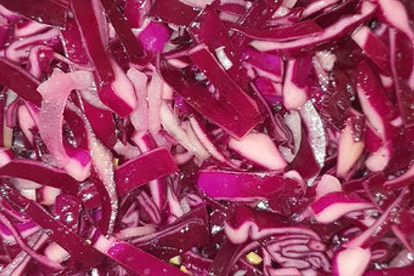 Quick Red Cabbage Salad