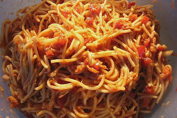 Quick Spaghetti and Tuna Salad