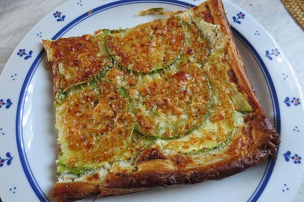 Quick Zucchini Tart with Olive Oil