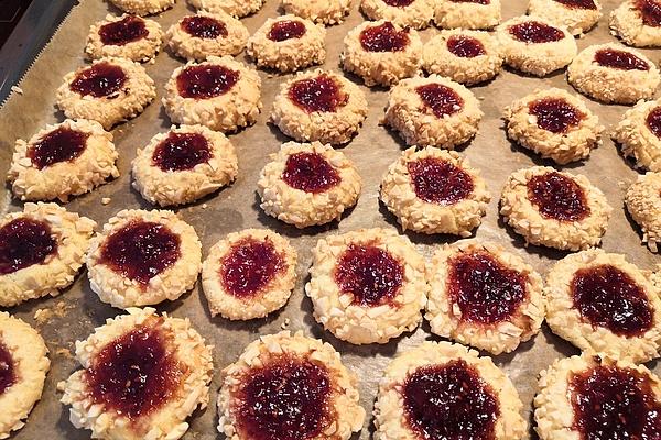 Raspberry and Almond Cookies