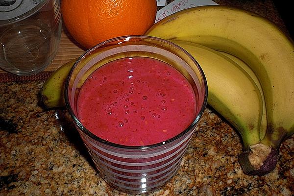 Raspberry-Banana Smoothie with Orange