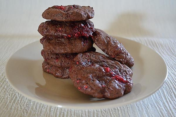 Raspberry Chocolate Cookies