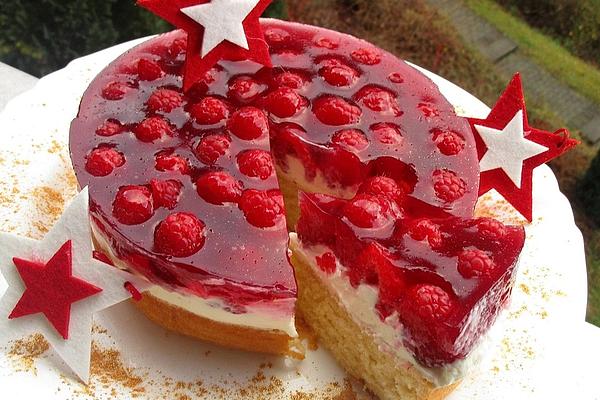 Raspberry Sour Cream Cake