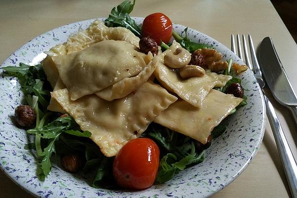 Ravioli with Spicy Cream Cheese Filling
