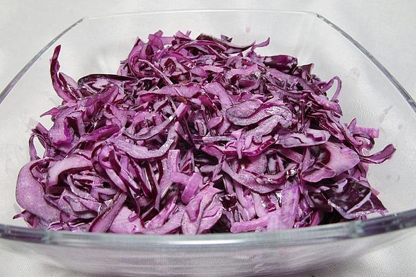 Raw Vegetables with Red Cabbage