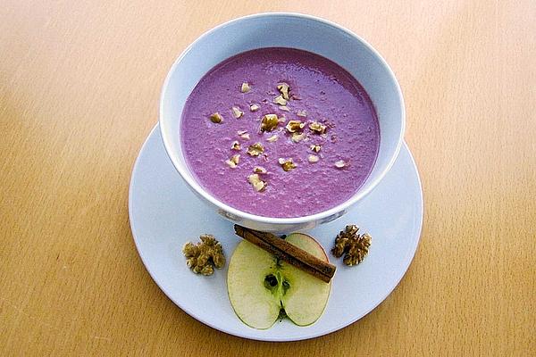 Red Cabbage and Walnut Soup
