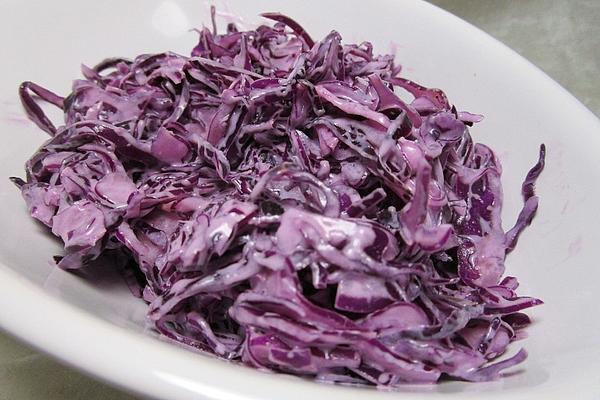 Red Cabbage Salad with Sour Cream