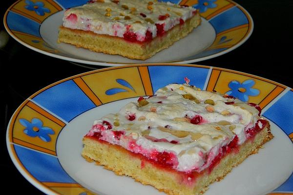 Red Currant Cake with Snow Cap