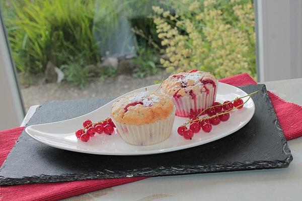 Red Currant – Muffins with Oatmeal