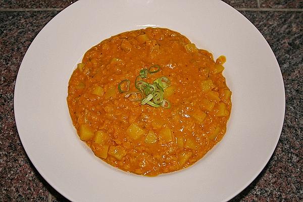 Red Lentil Curry with Coconut Milk