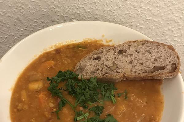 Red Lentil Soup with Bacon
