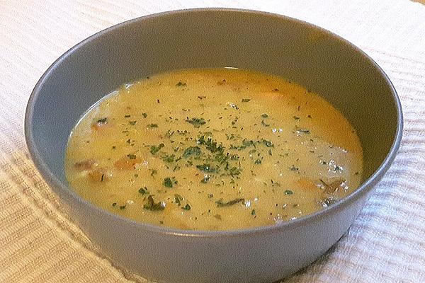Red Lentil Soup with Mango