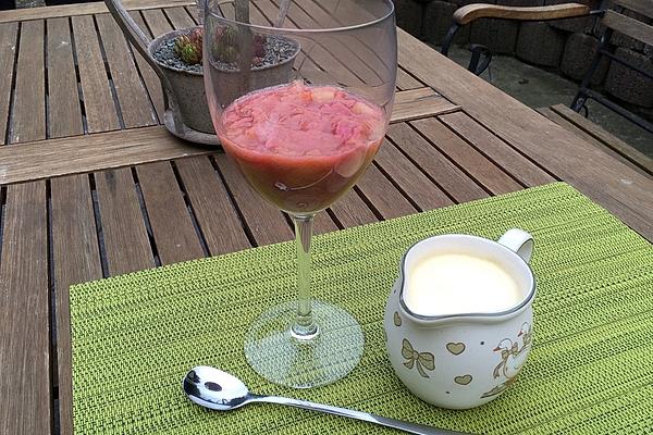 Rhubarb Compote Great-grandmother`s Style