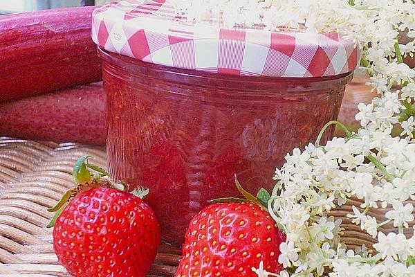 Rhubarb – Strawberry Jam with Elderflower
