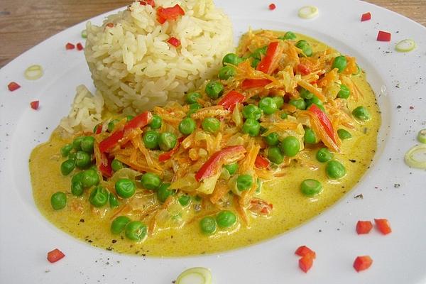 Rice and Vegetable Pan with Cream Cheese