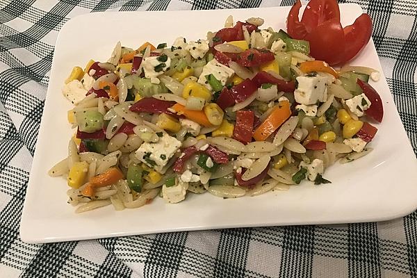 Rice Noodle Salad with Feta
