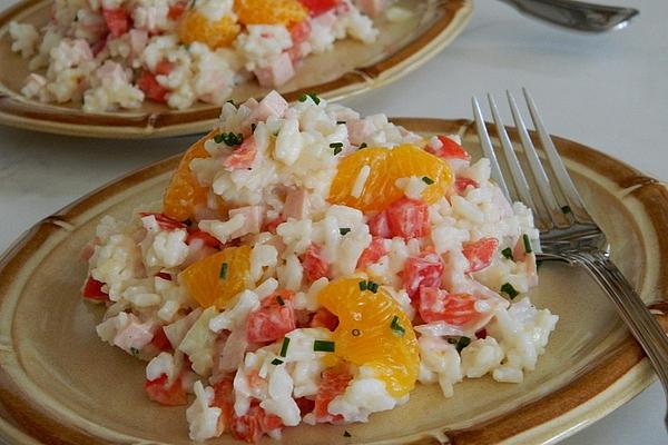 Rice Salad with Paprika and Tangerine