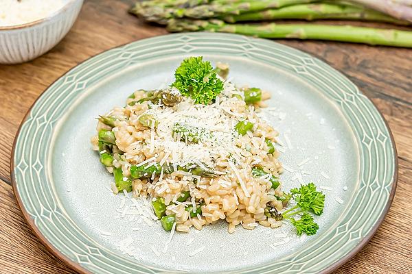 Risotto with Green Asparagus and Parmesan