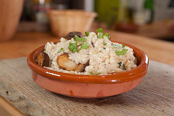 Risotto with King Oyster Mushrooms