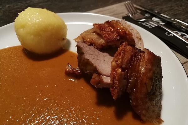 Roast Pork with Tasty Beer Sauce