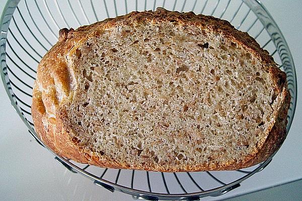 Roasted Bread with Wholemeal Flour and Oat Flakes