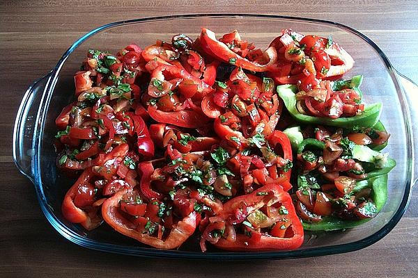 Roasted Peppers with Tomatoes